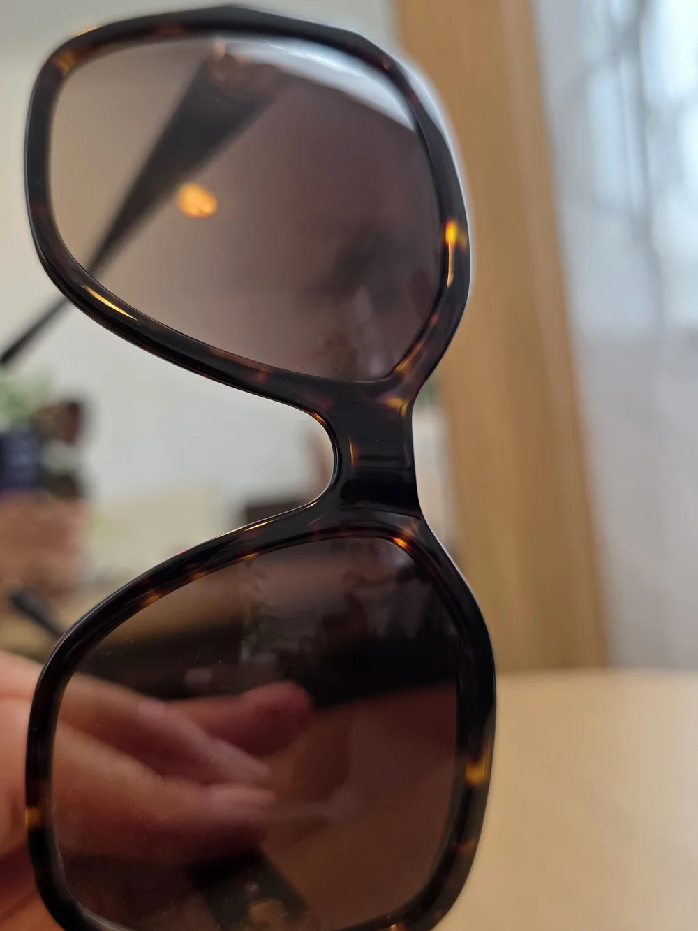 Tory Burch Tortoiseshell Sunglasses Temple Arm